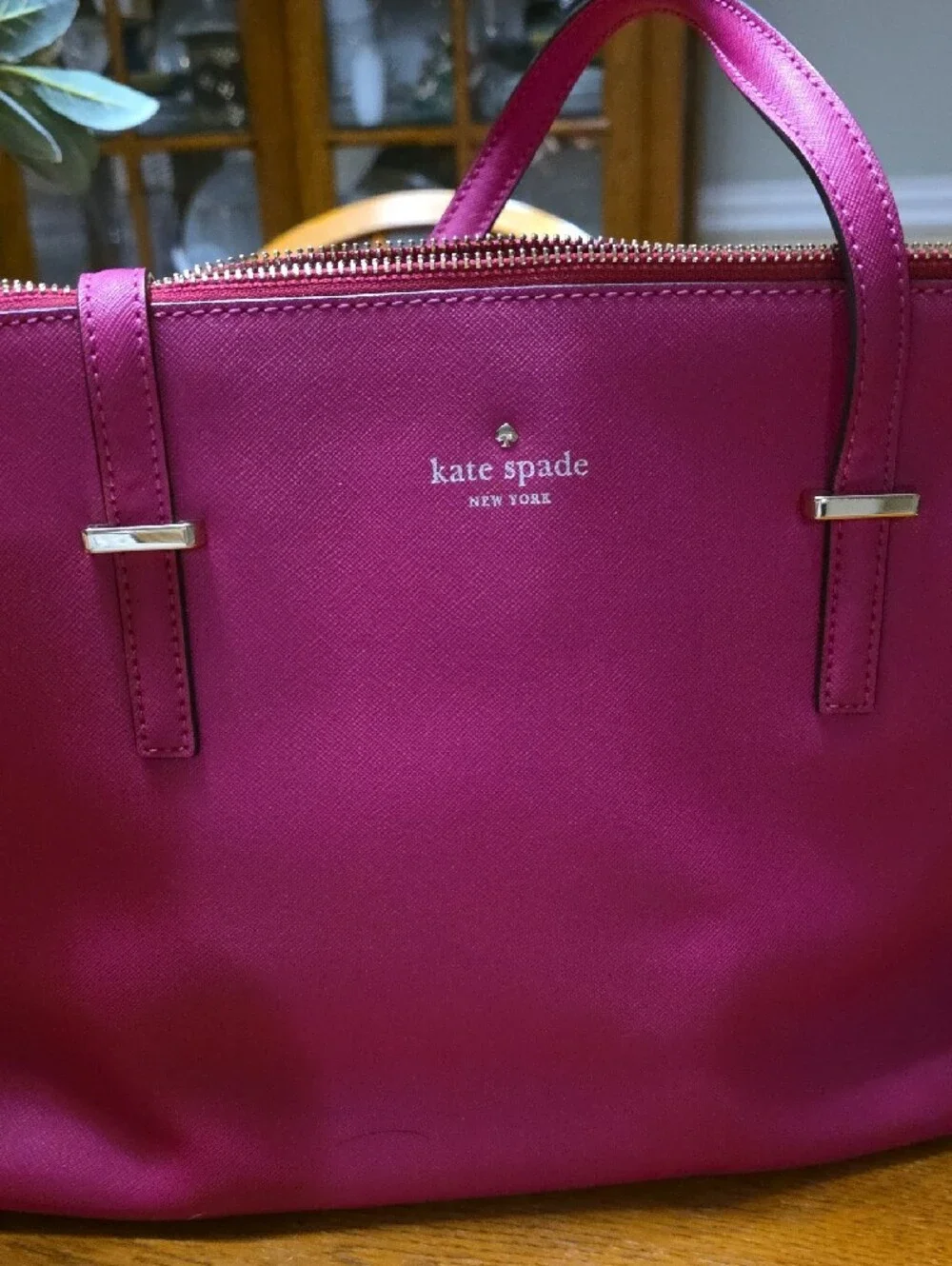 kate spade Fuchsia Saffiano Shoulder Bag